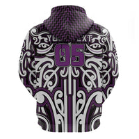 Custom Aotearoa Rangitane Zip Hoodie Maori Tribal Pattern Mix Poutama LT05 - Polynesian Pride