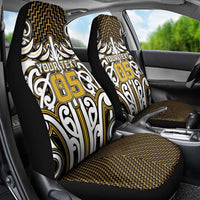 Custom Aotearoa Taranaki Car Seat Cover Maori Tribal Pattern Mix Poutama LT05 - Polynesian Pride
