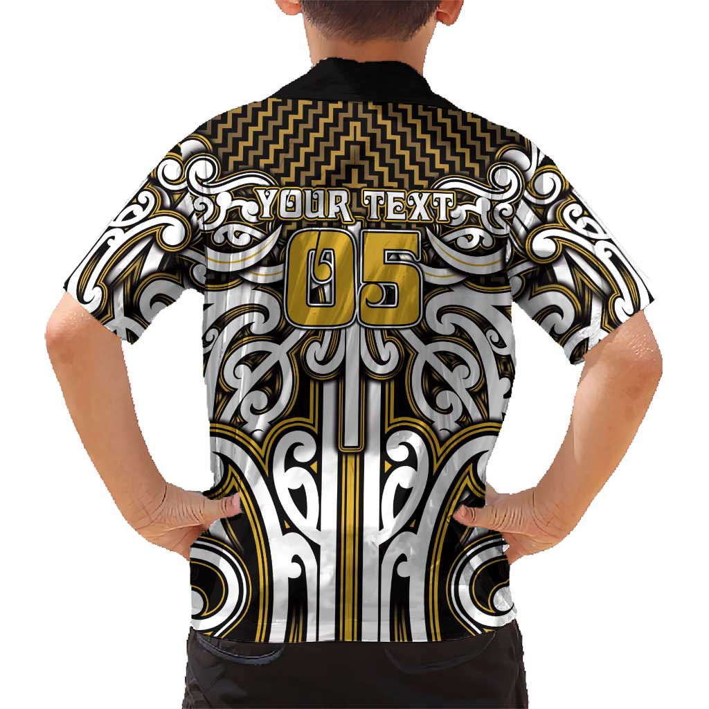 Custom Aotearoa Taranaki Family Matching Puletasi and Hawaiian Shirt Maori Tribal Pattern Mix Poutama LT05 - Polynesian Pride