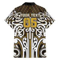 Custom Aotearoa Taranaki Family Matching Puletasi and Hawaiian Shirt Maori Tribal Pattern Mix Poutama LT05 - Polynesian Pride
