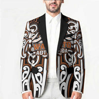 Custom Aotearoa Waikato Blazer Maori Tribal Pattern Mix Poutama