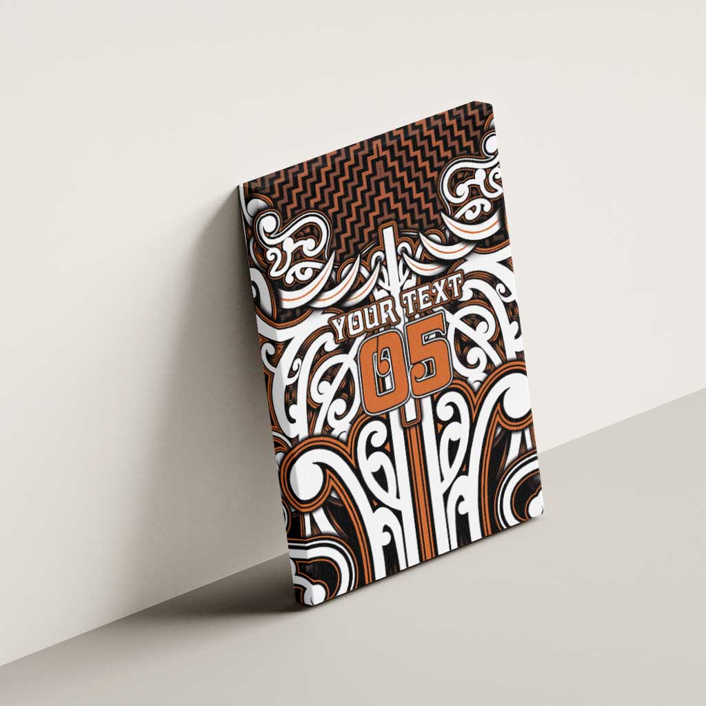Custom Aotearoa Waikato Canvas Wall Art Maori Tribal Pattern Mix Poutama