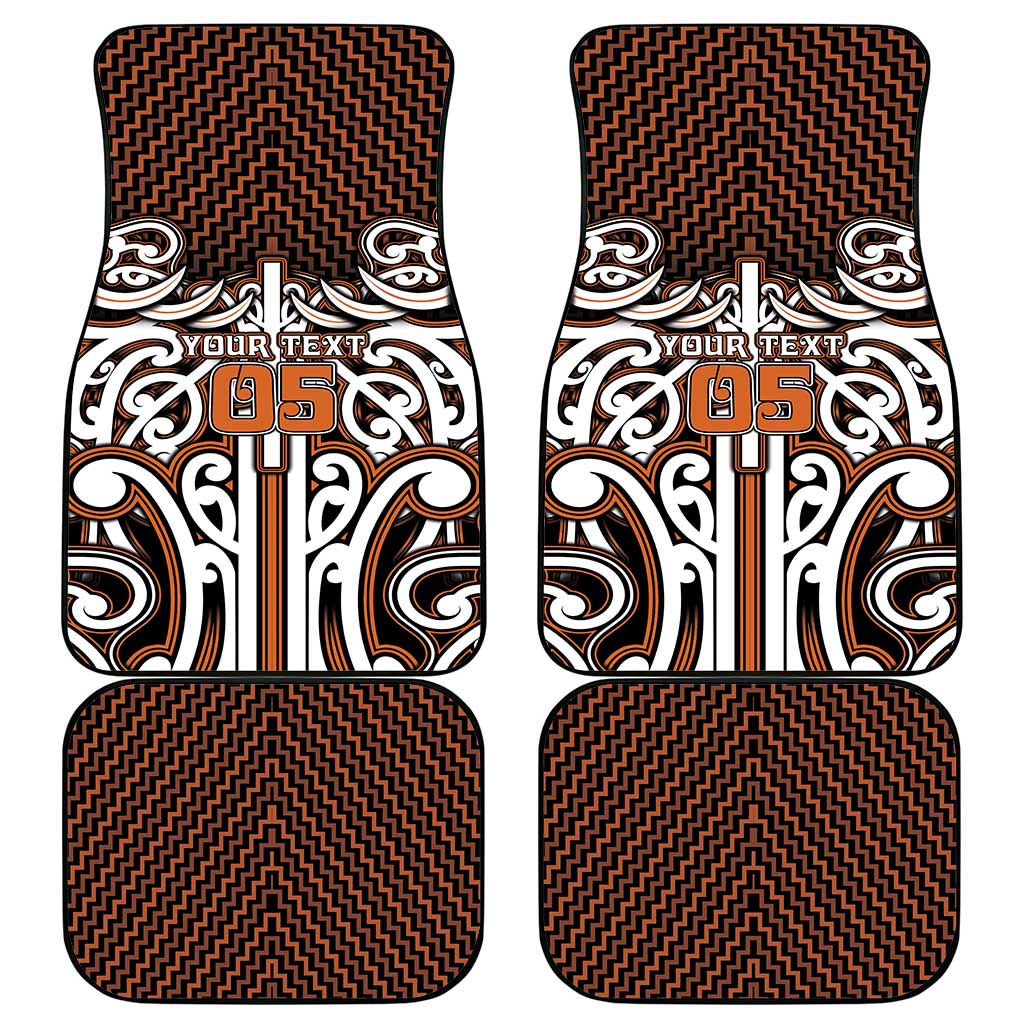 Custom Aotearoa Waikato Car Mats Maori Tribal Pattern Mix Poutama