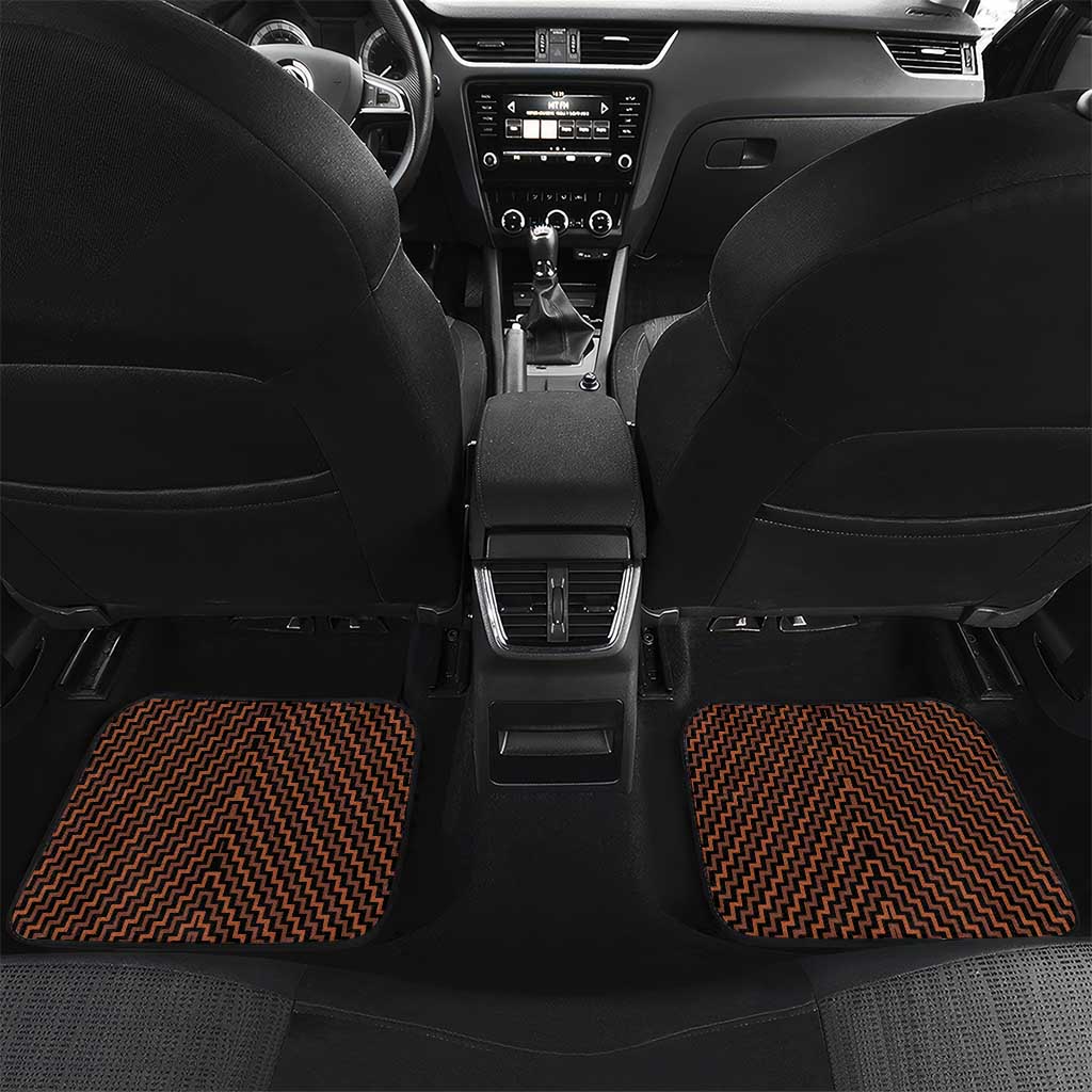 Custom Aotearoa Waikato Car Mats Maori Tribal Pattern Mix Poutama