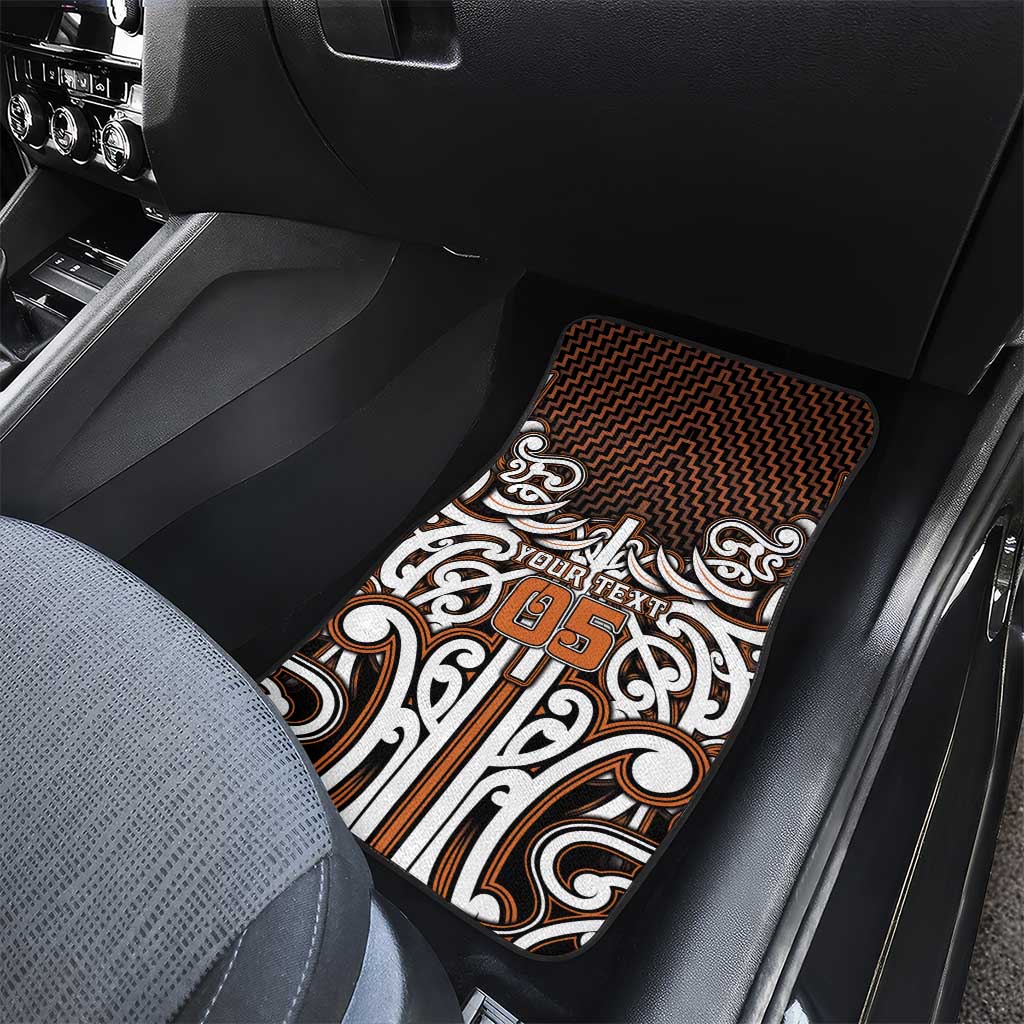 Custom Aotearoa Waikato Car Mats Maori Tribal Pattern Mix Poutama