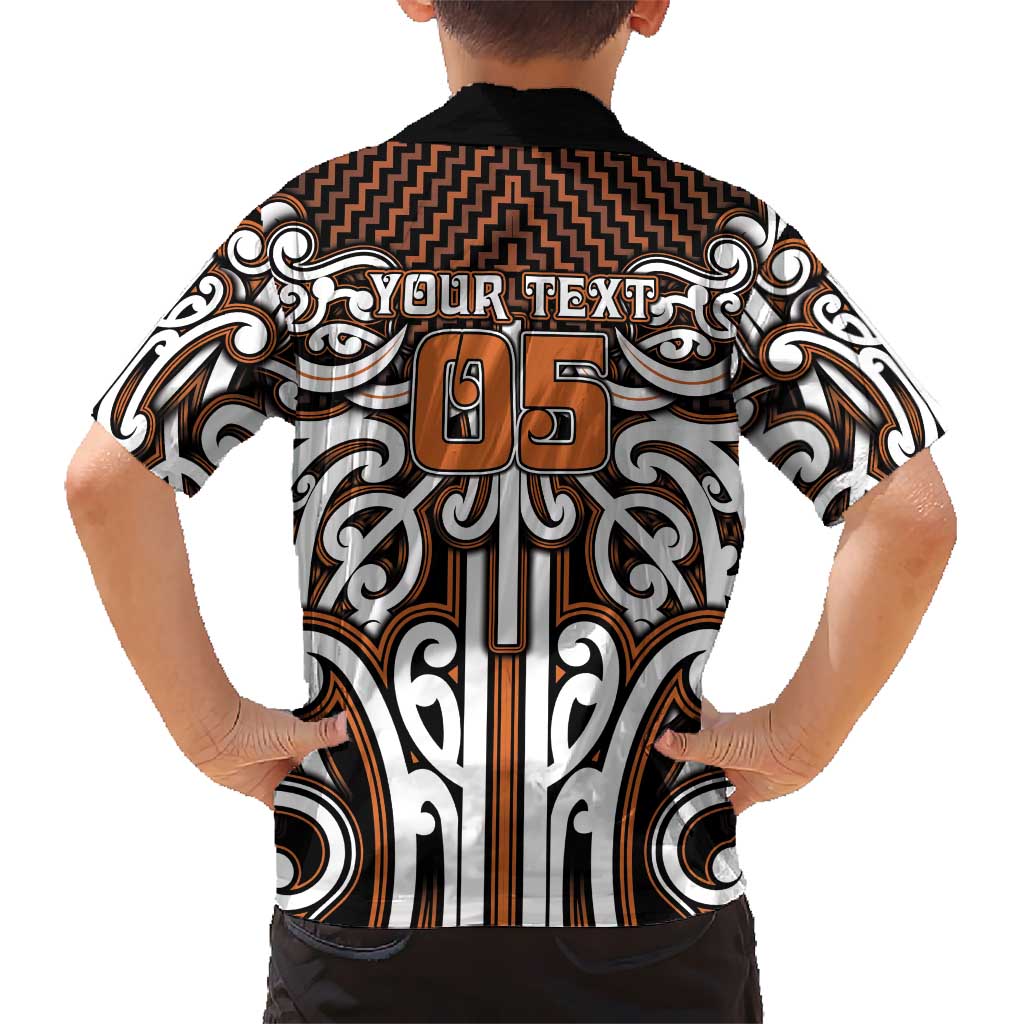 Custom Aotearoa Waikato Family Matching Short Sleeve Bodycon Dress and Hawaiian Shirt Maori Tribal Pattern Mix Poutama LT05 - Polynesian Pride