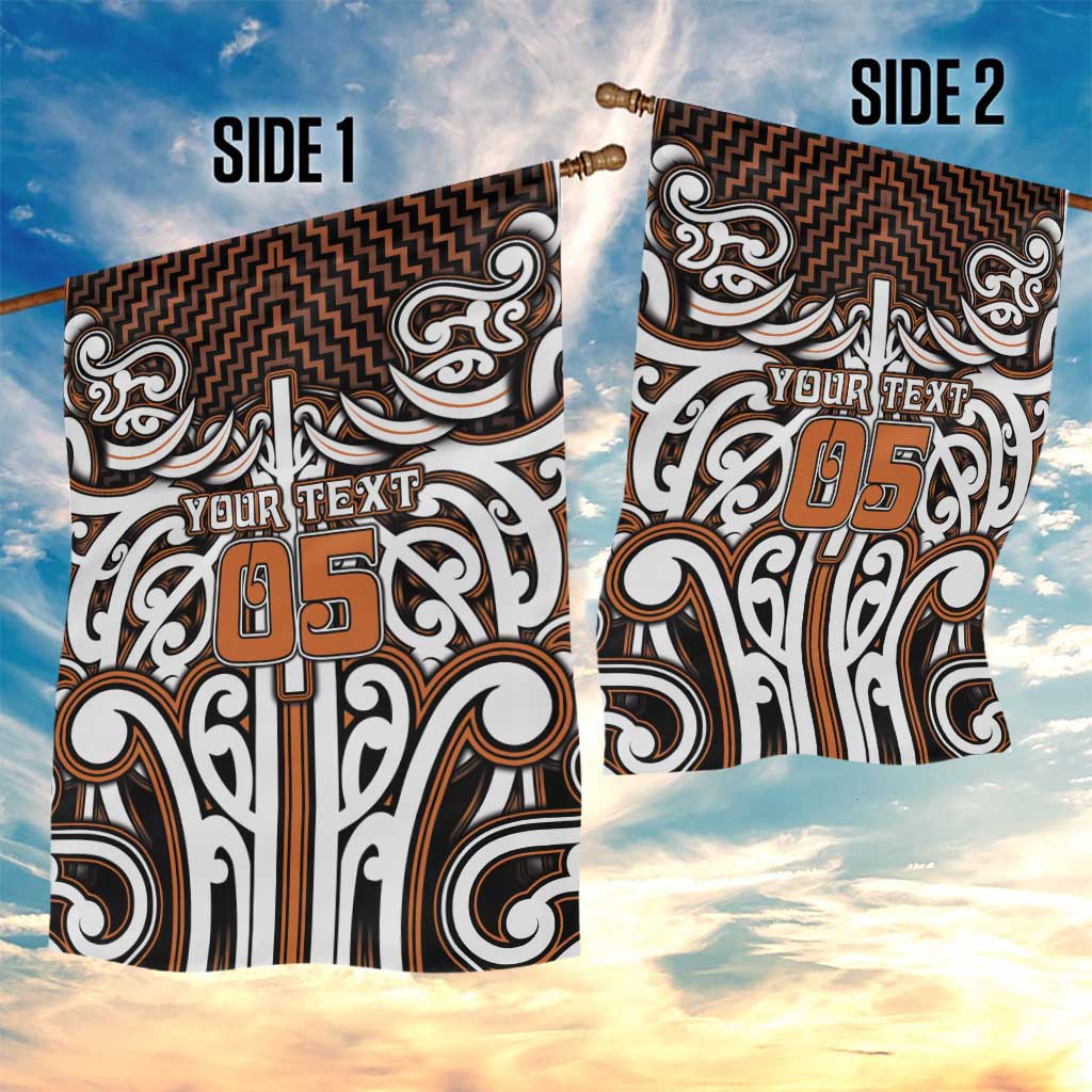 Custom Aotearoa Waikato Garden Flag Maori Tribal Pattern Mix Poutama LT05 - Polynesian Pride