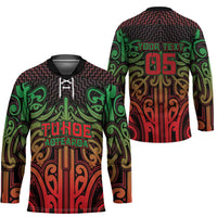 Custom Aotearoa Tuhoe Hockey Jersey Maori Tribal Pattern Mix Poutama LT05 - Polynesian Pride