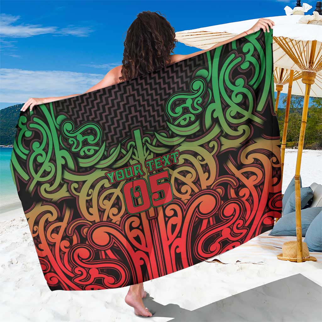 Custom Aotearoa Tuhoe Sarong Maori Tribal Pattern Mix Poutama