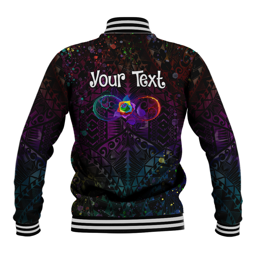 I See Your True Colors Personalised Baseball Jacket Autism Awareness LT05 - Polynesian Pride