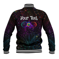 I See Your True Colors Personalised Baseball Jacket Autism Awareness LT05 - Polynesian Pride
