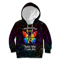 I See Your True Colors Personalised Kid Hoodie Autism Awareness LT05 Hoodie Black - Polynesian Pride