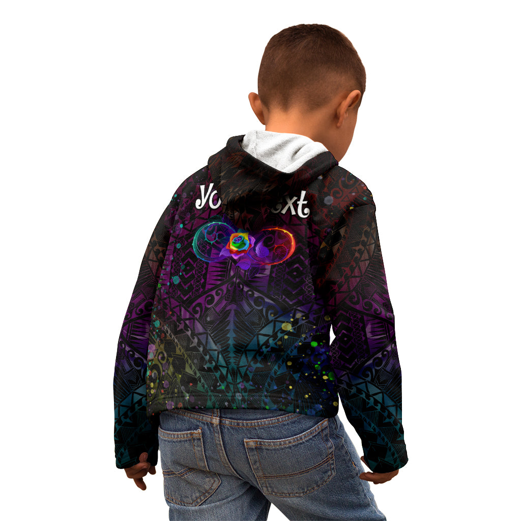 I See Your True Colors Personalised Kid Hoodie Autism Awareness LT05 - Polynesian Pride