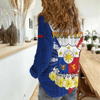 Personalised Philippines Independence Day Women Casual Shirt Maligayang Araw ng Kalayaan Filipino Carabao