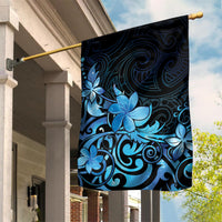 Matariki New Zealand Garden Flag Maori Pattern Blue Galaxy