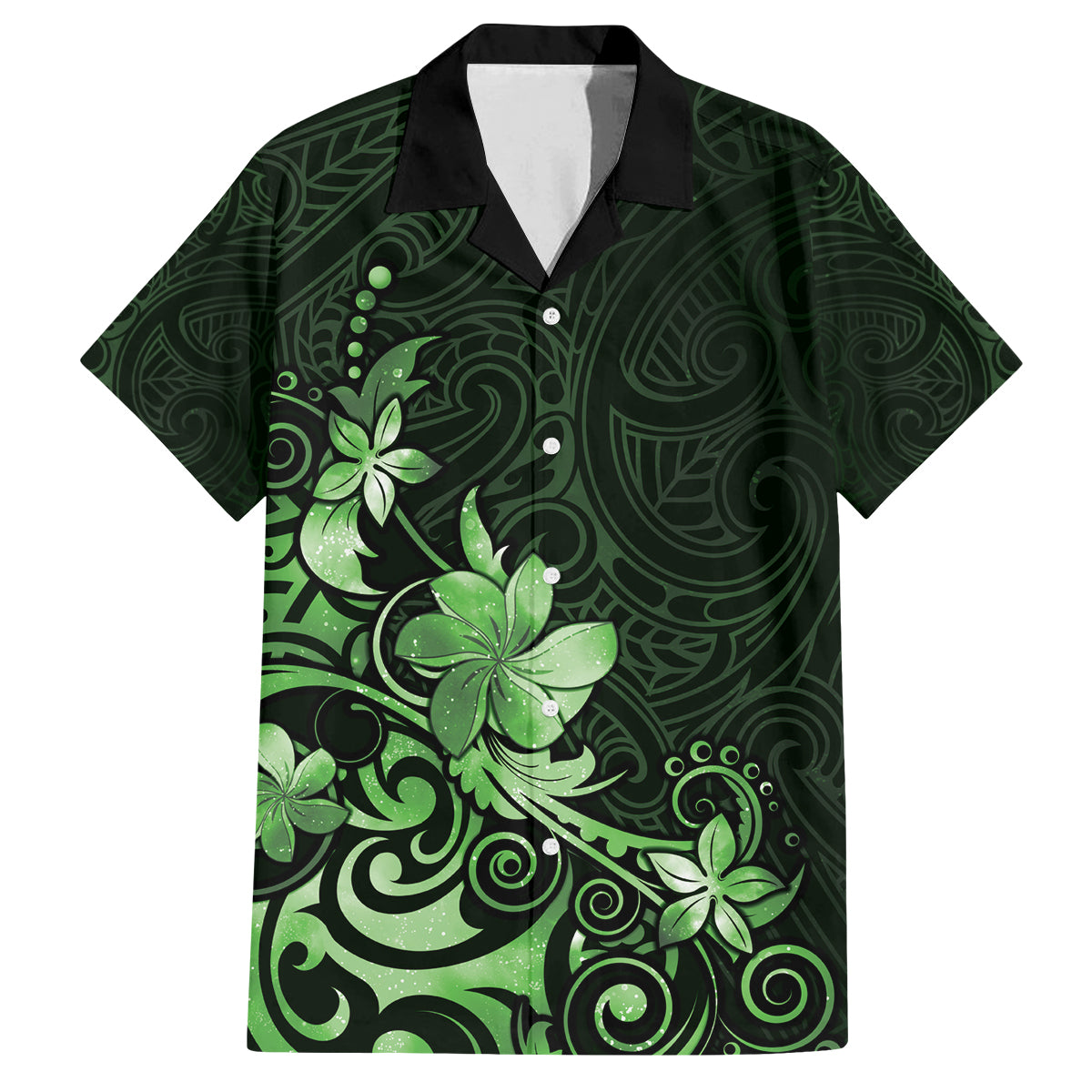 Matariki New Zealand Family Matching Summer Maxi Dress and Hawaiian Shirt Maori Pattern Green Galaxy