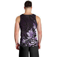 Matariki New Zealand Men Tank Top Maori Pattern Purple Galaxy
