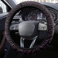 Matariki New Zealand Steering Wheel Cover Maori Pattern Purple Galaxy