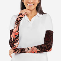 Matariki New Zealand Arm Sleeves Maori Pattern Red Galaxy - Polynesian Pride