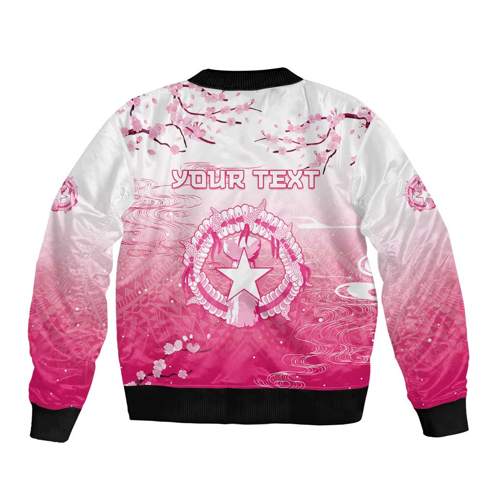 Personalized Sakura Marianas Bomber Jacket CNMI Seal
