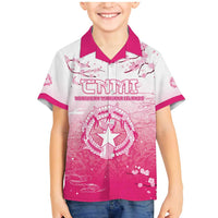 Personalized Sakura Marianas Family Matching Mermaid Dress and Hawaiian Shirt CNMI Seal