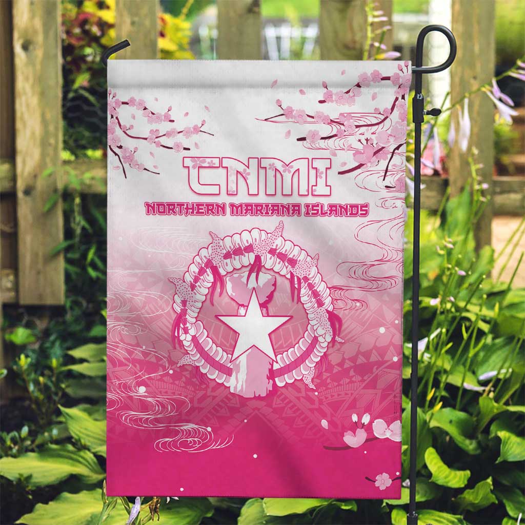 Sakura Marianas Garden Flag CNMI Seal