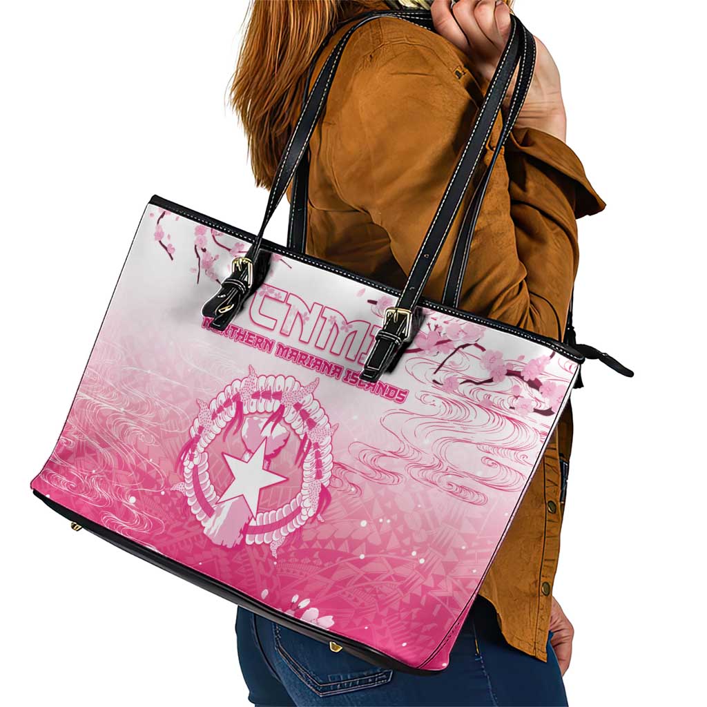 Sakura Marianas Leather Tote Bag CNMI Seal