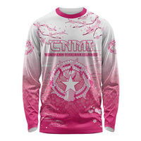 Personalized Sakura Marianas Long Sleeve Shirt CNMI Seal