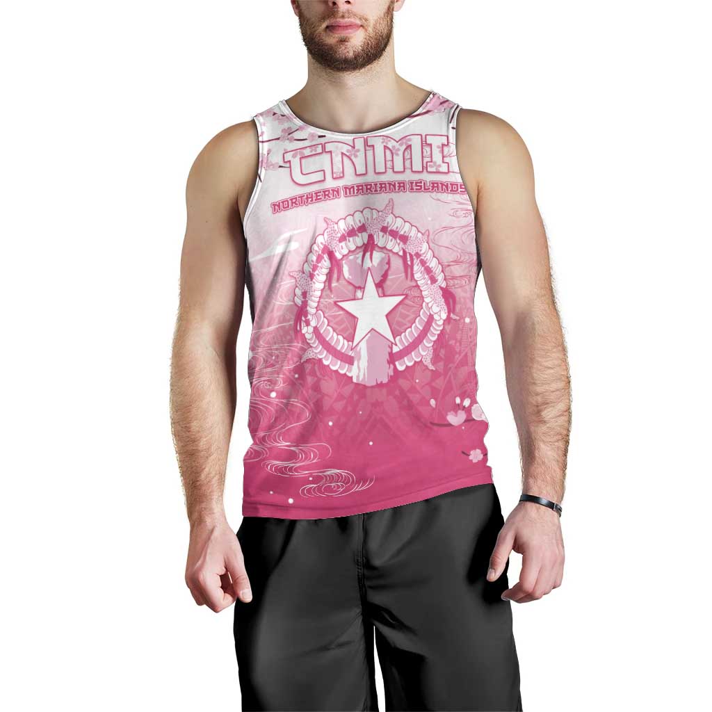 Personalized Sakura Marianas Men Tank Top CNMI Seal