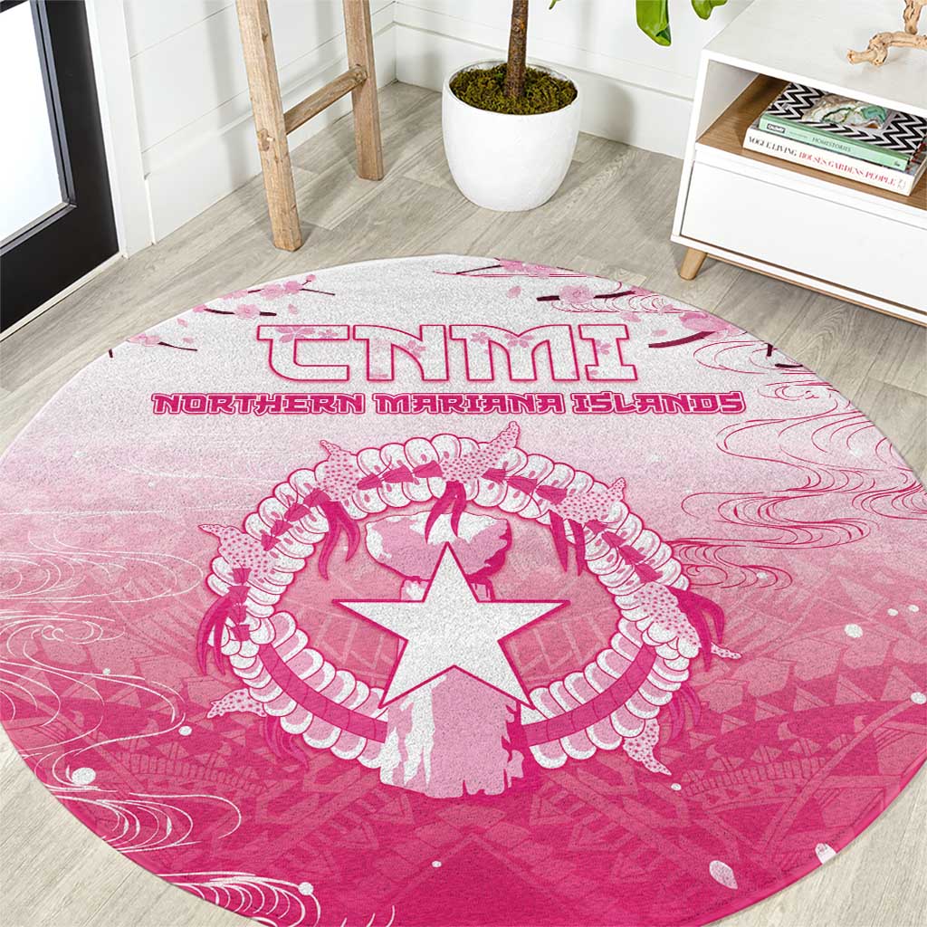 Sakura Marianas Round Carpet CNMI Seal