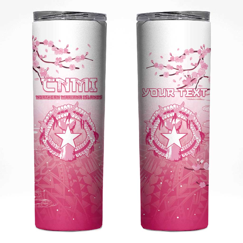 Personalized Sakura Marianas Skinny Tumbler CNMI Seal