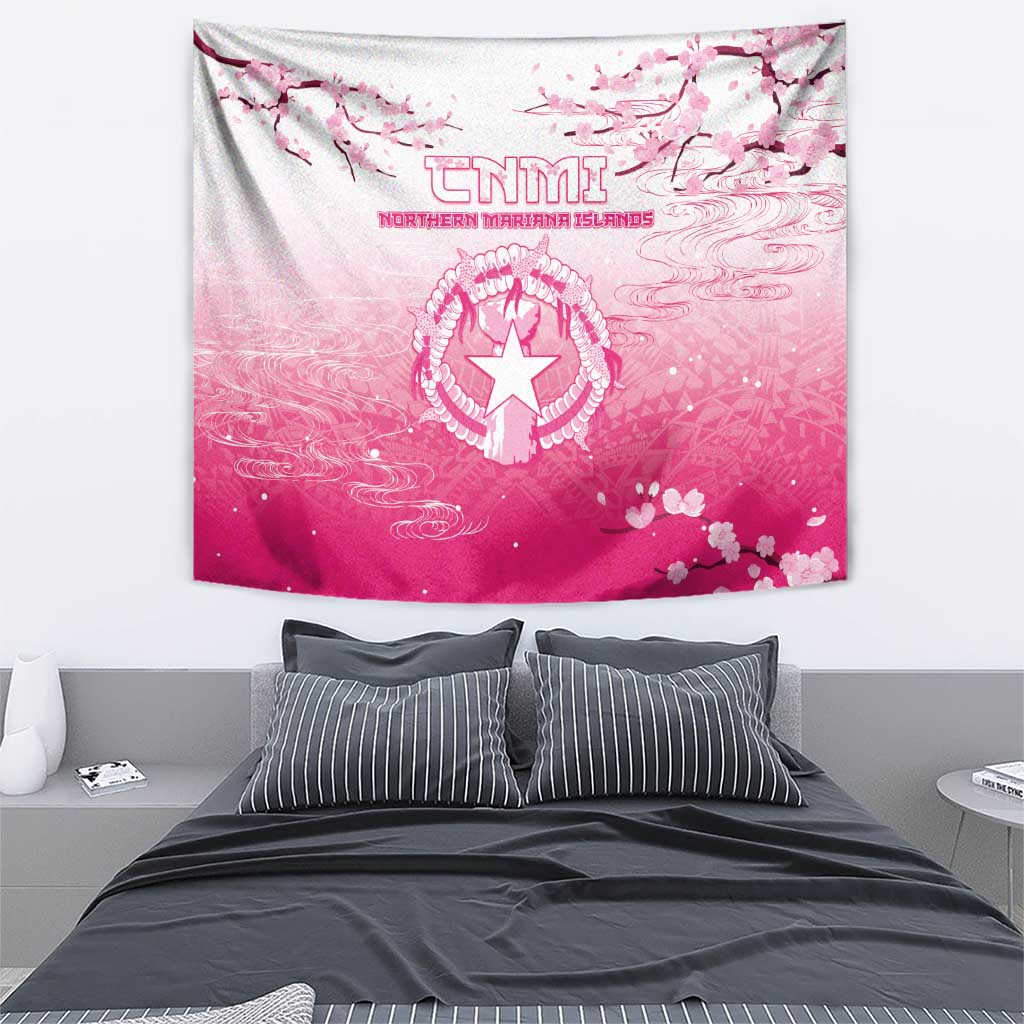 Sakura Marianas Tapestry CNMI Seal