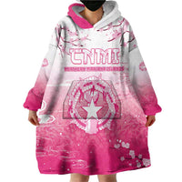 Personalized Sakura Marianas Wearable Blanket Hoodie CNMI Seal