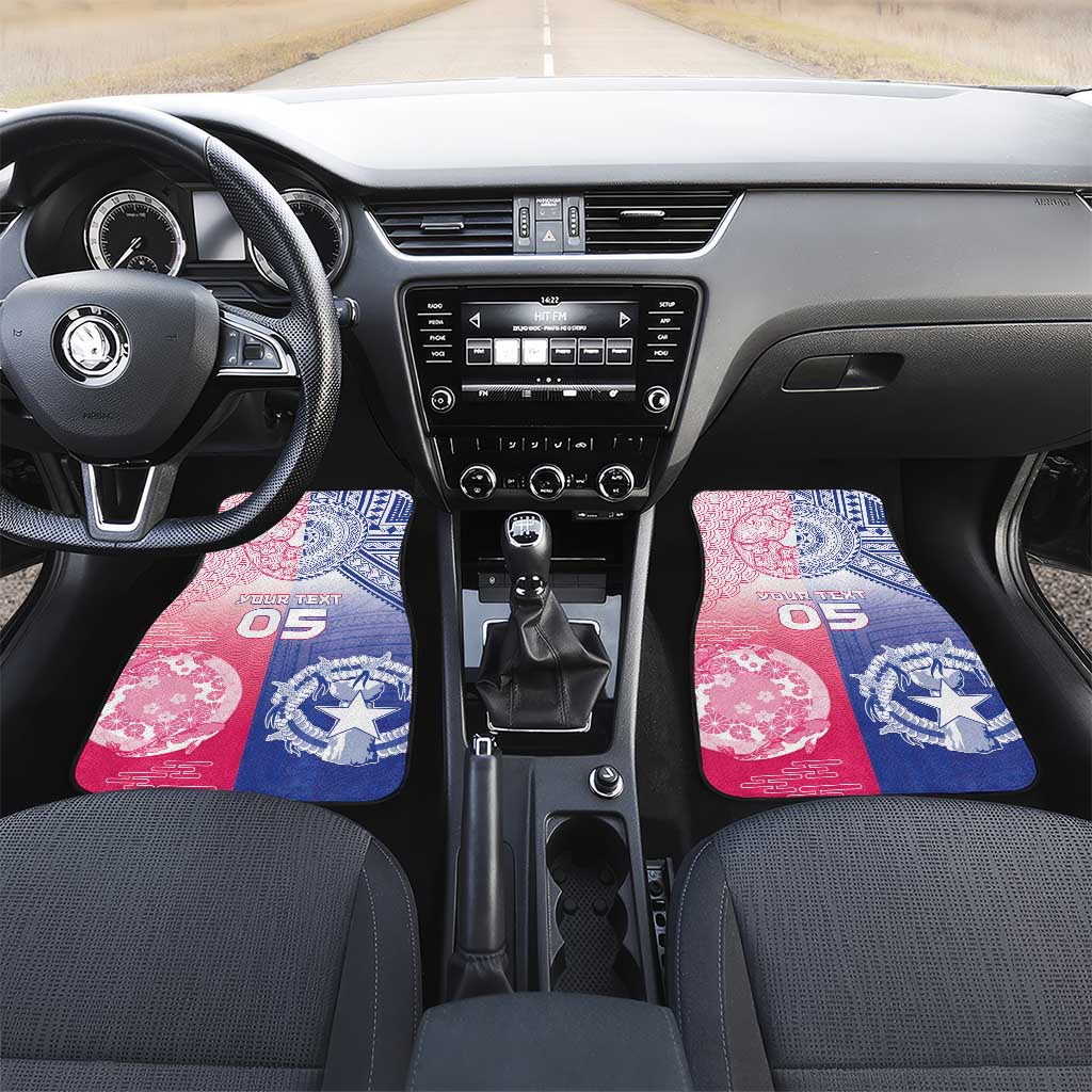 Northern Mariana Islands And Japan Together Car Mats