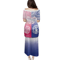 Custom Northern Mariana Islands And Japan Together Family Matching Puletasi and Hawaiian Shirt