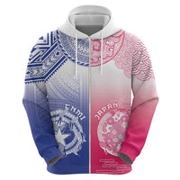 Custom Northern Mariana Islands And Japan Together Hoodie