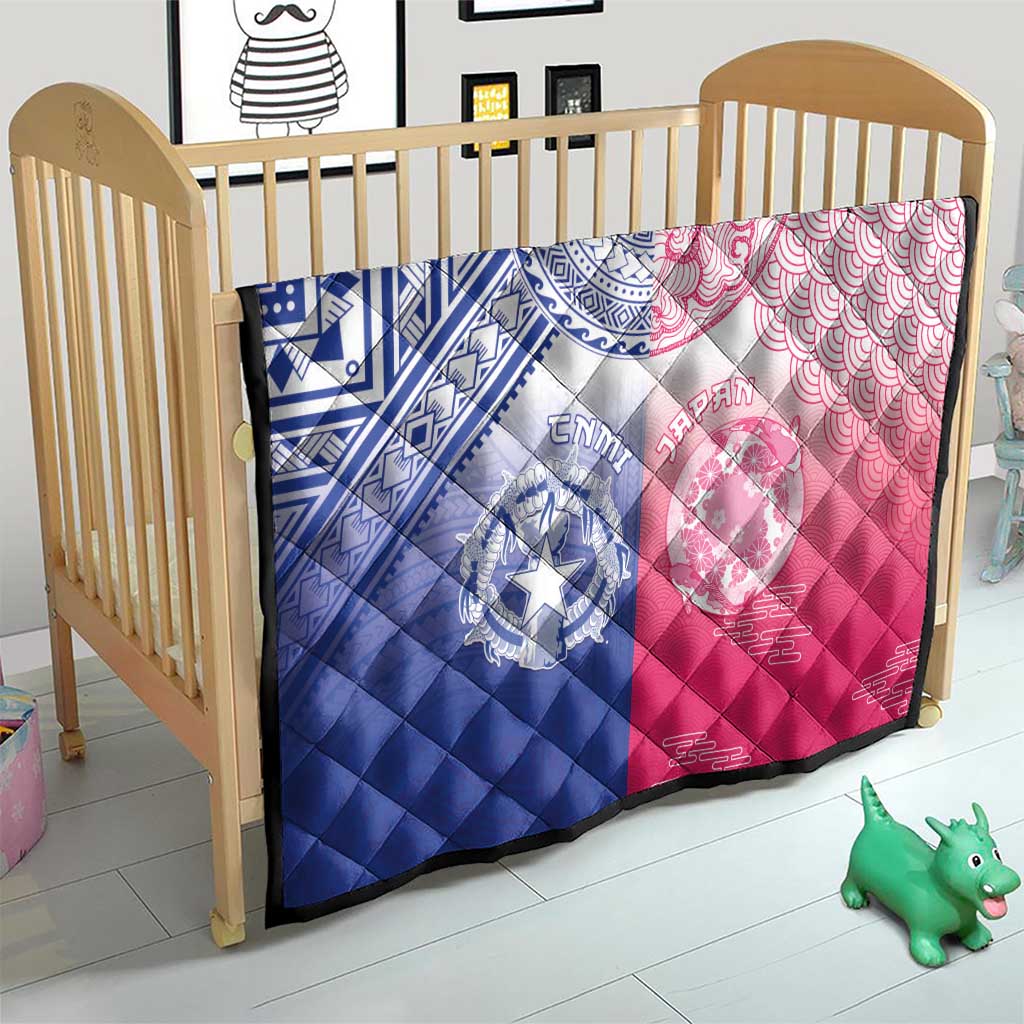 Northern Mariana Islands And Japan Together Quilt