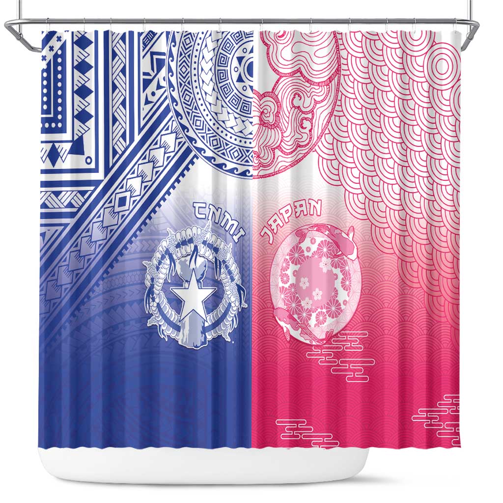 Northern Mariana Islands And Japan Together Shower Curtain
