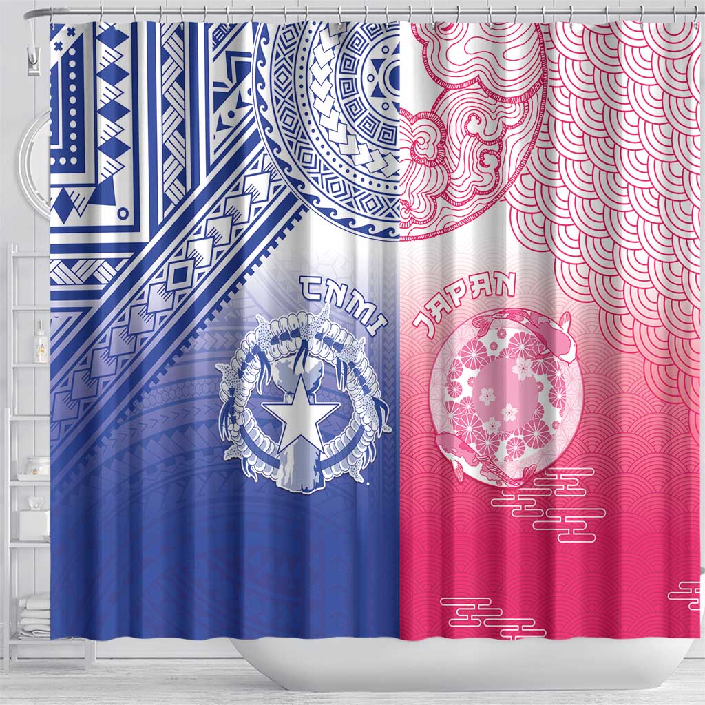 Northern Mariana Islands And Japan Together Shower Curtain