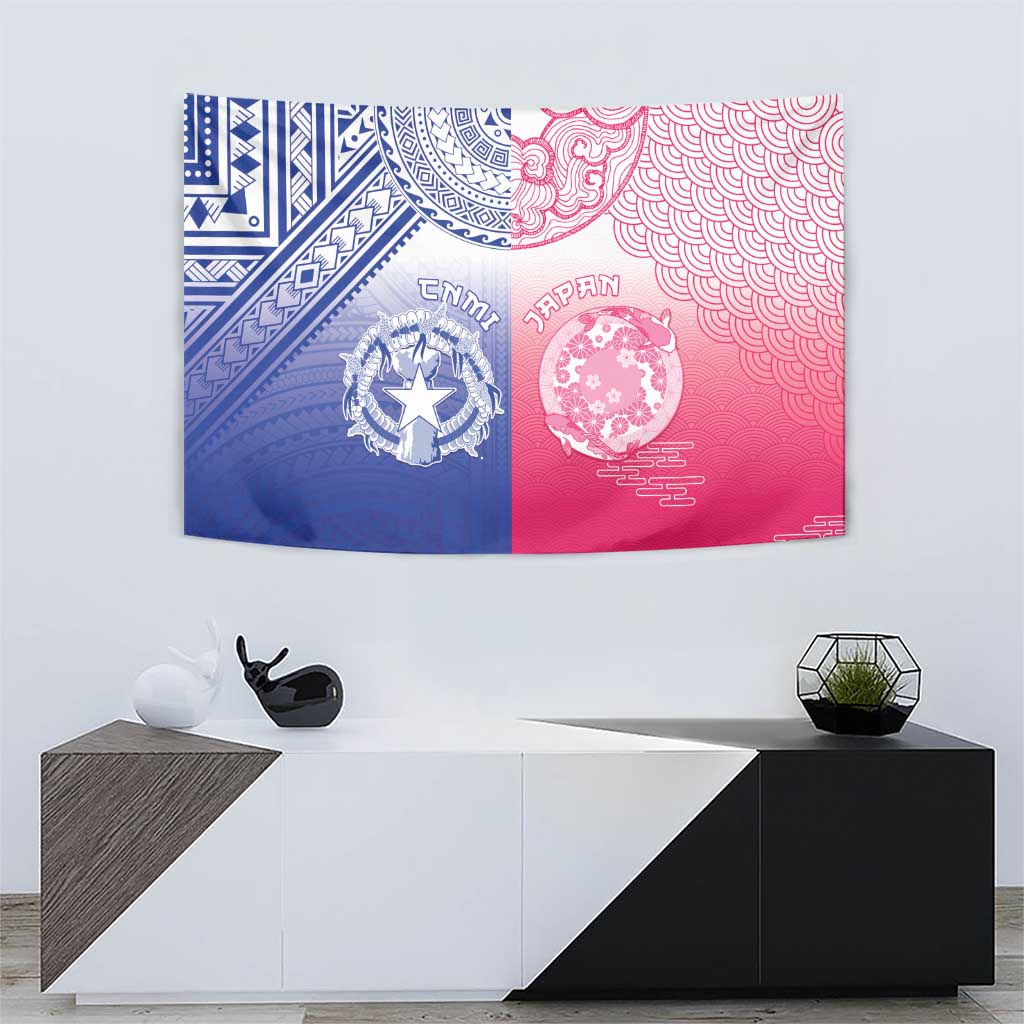 Northern Mariana Islands And Japan Together Tapestry