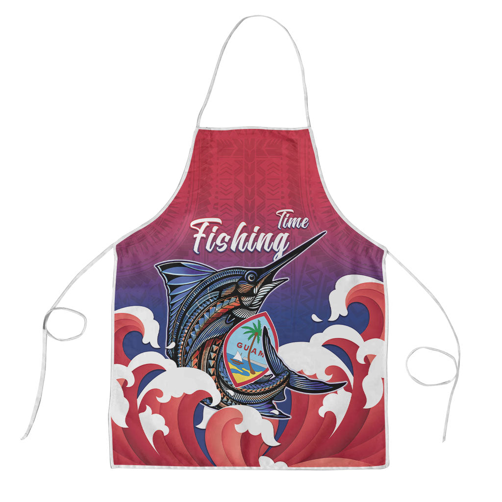 Guam Blue Marlin Fishing Apron Polynesian Style