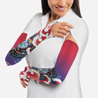 Guam Blue Marlin Fishing Arm Sleeves Polynesian Style
