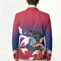 Guam Blue Marlin Fishing Blazer Polynesian Style