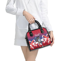 Guam Blue Marlin Fishing Shoulder Handbag Polynesian Style