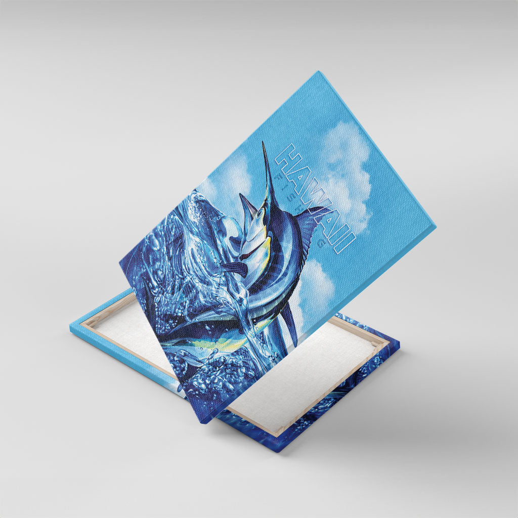 Hawaii Blue Marlin Fishing Canvas Wall Art