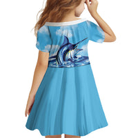 Hawaii Blue Marlin Fishing Family Matching Puletasi and Hawaiian Shirt LT05 - Polynesian Pride
