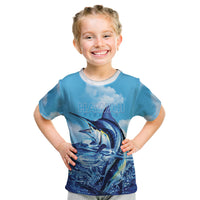 Hawaii Blue Marlin Fishing Kid T Shirt