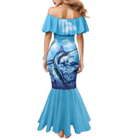 Hawaii Blue Marlin Fishing Mermaid Dress