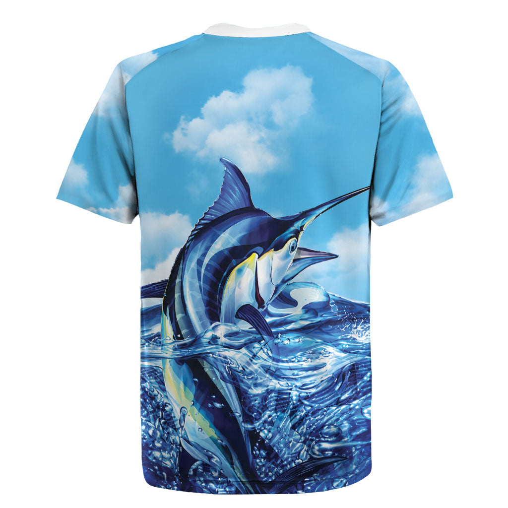 Hawaii Blue Marlin Fishing Rugby Jersey