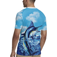 Hawaii Blue Marlin Fishing Rugby Jersey